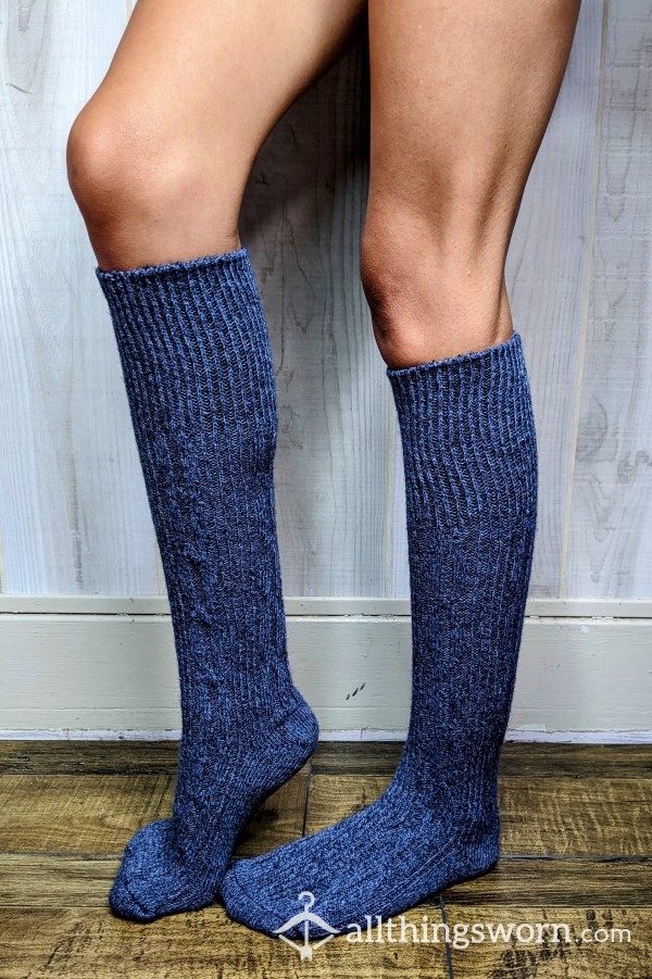 Blue Knee Highs