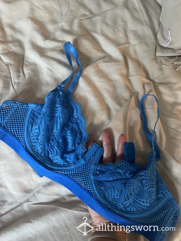 Blue Lace Bra