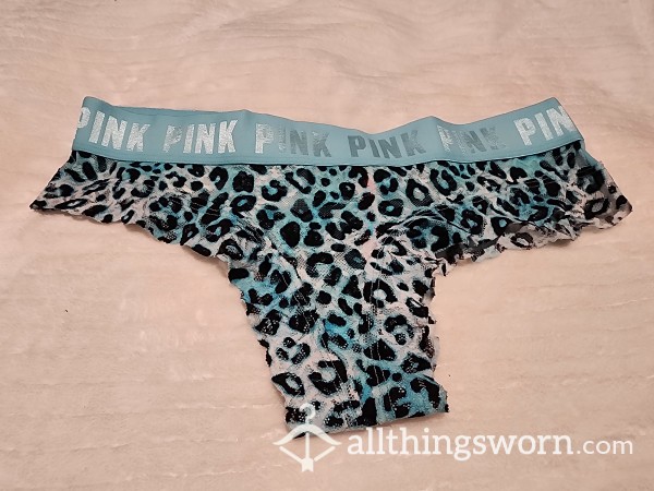 Blue Leopard Cheeky Panties