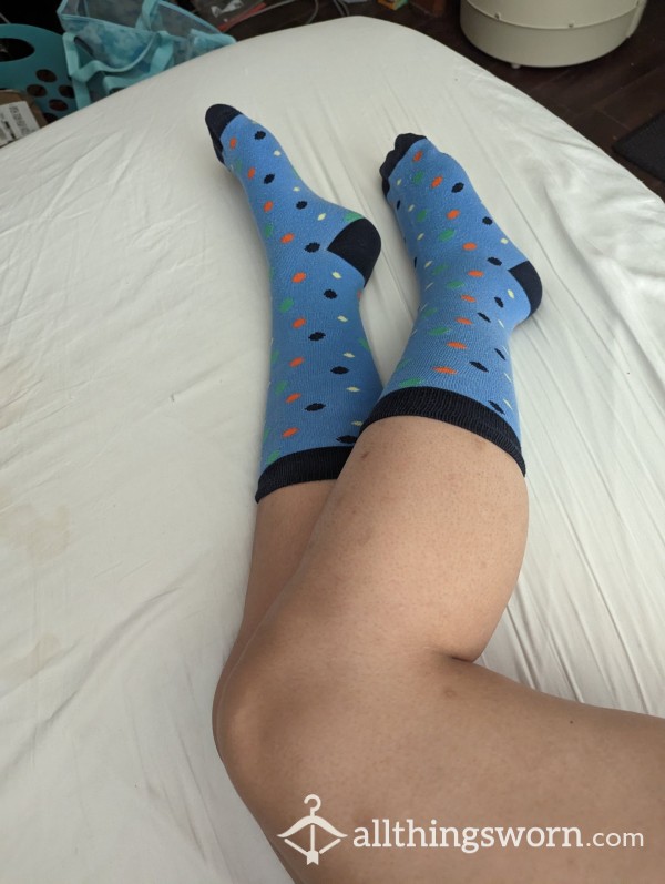 Blue Long Socks