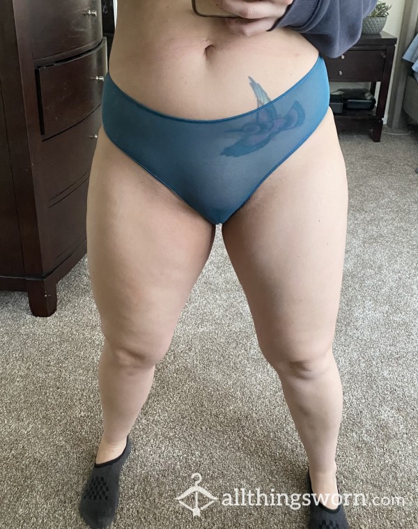 Blue Mesh Panties