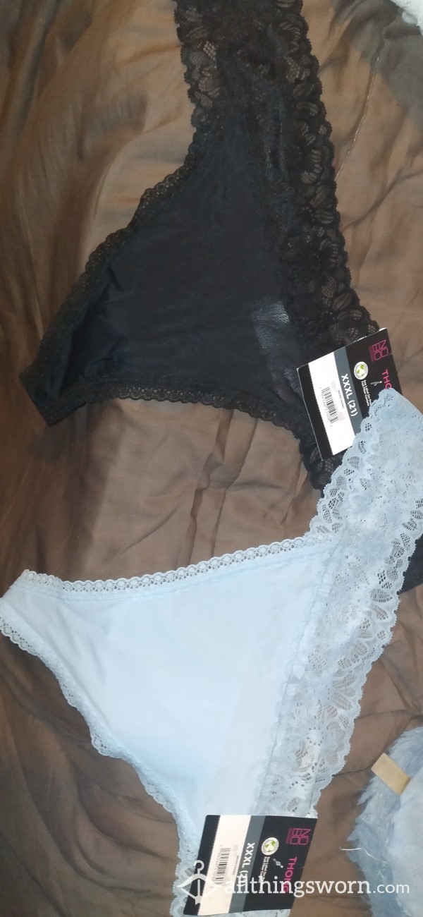 Blue Or Black S**y Tini Flower Lace Waistband Thong