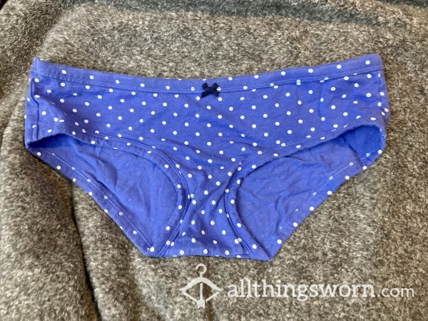 Blue Panties, Polka Dot & Bow