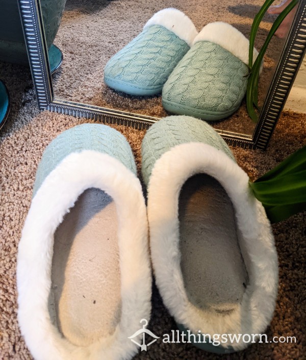 Blue Slippers