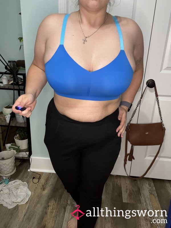 Blue Sports Bra