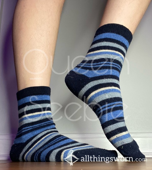 Blue Striped Socks🔥