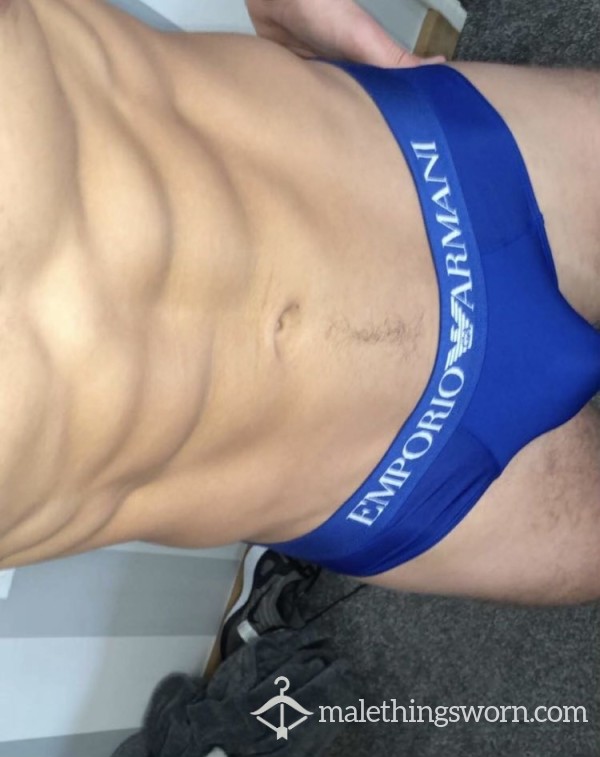 Blue Tight Armani Briefs