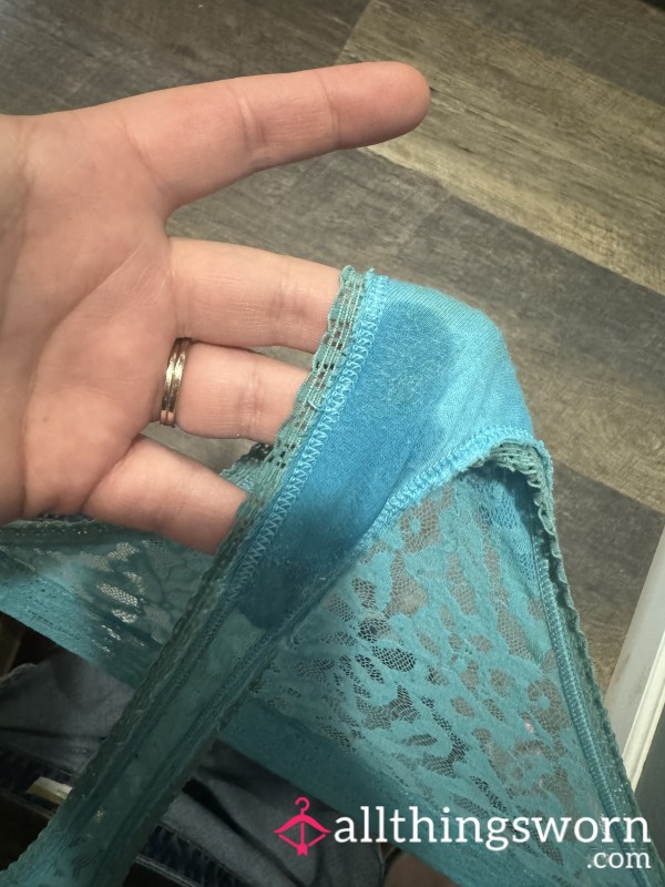 Blue Wet Thong