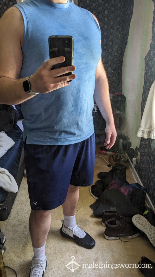 Blue XL Muscle Shirt