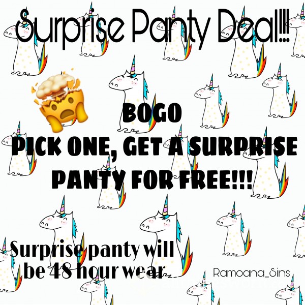 BOGO SURPRISE PANTY DEAL!!