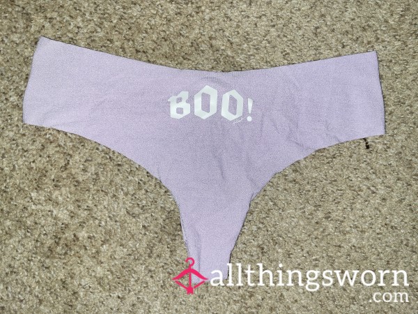 "BOO!" VS Purple Seamless Halloween Thong