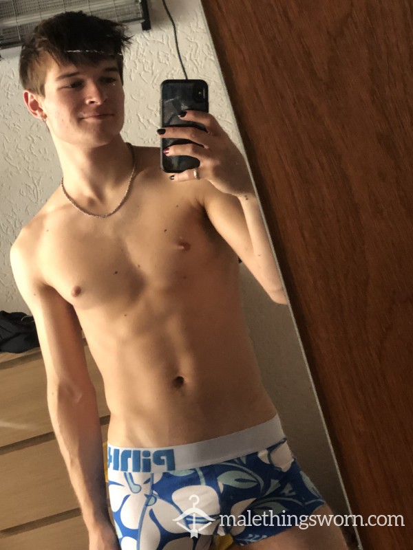 Boxer Print Blue