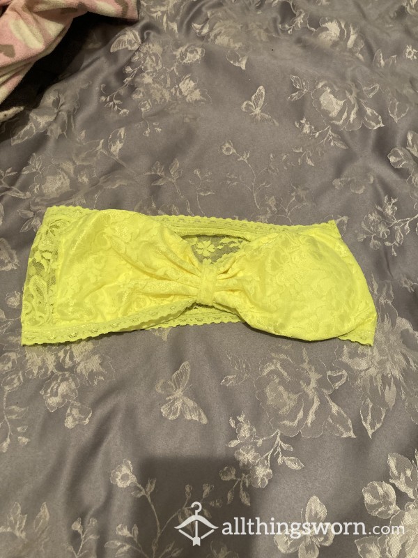 Bra Top Lace Illuminous Yellow