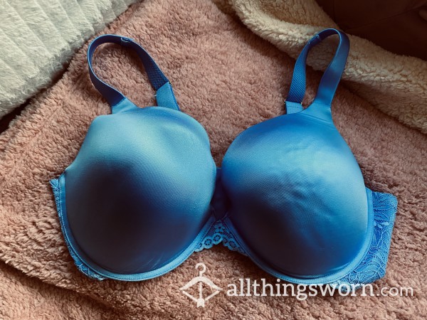 Bright Blue Push-up Bra 42DDD, Gently Used