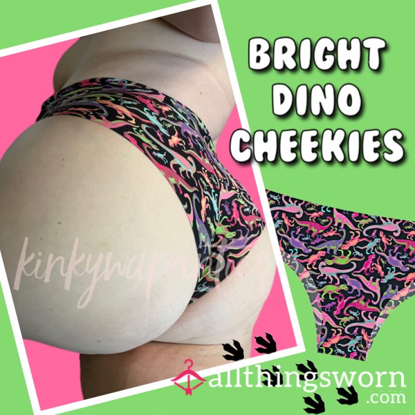 Bright Dinosaur Cheekies - Includes 48-hour Wear & U.S. Shipping