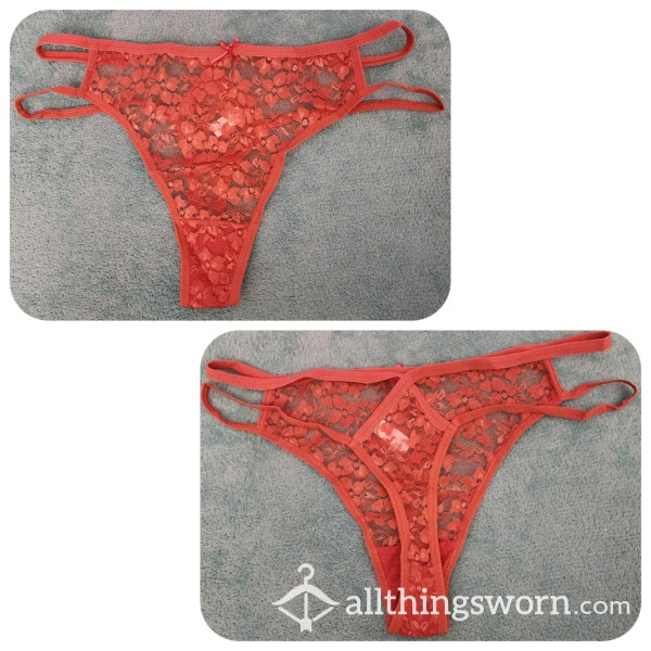 Bronze Lace Thong