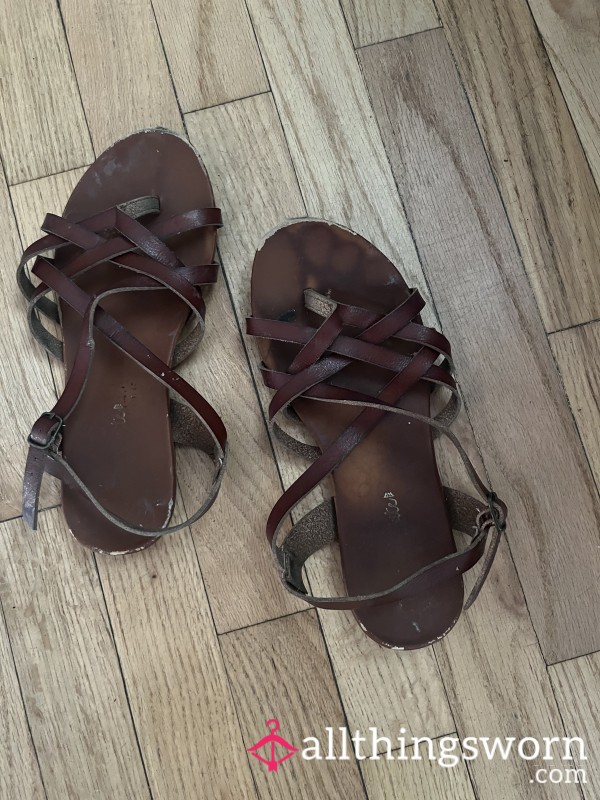 Brown Flat Sandals