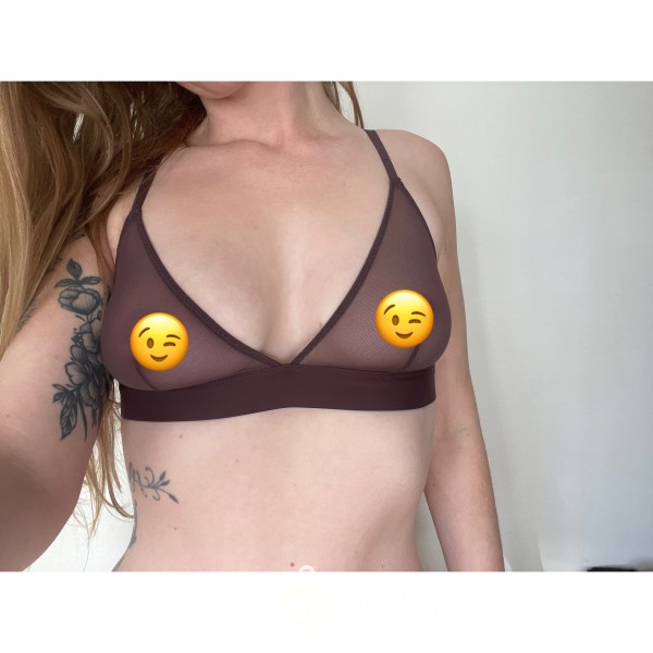 Brown Mesh Bra 🤎 Underwire Free!