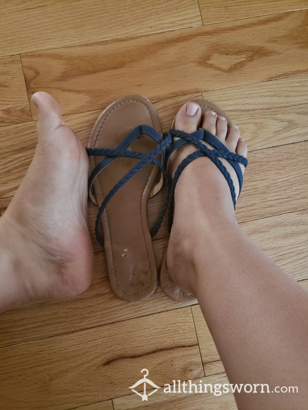 Brown/ Navy Blue Sandles