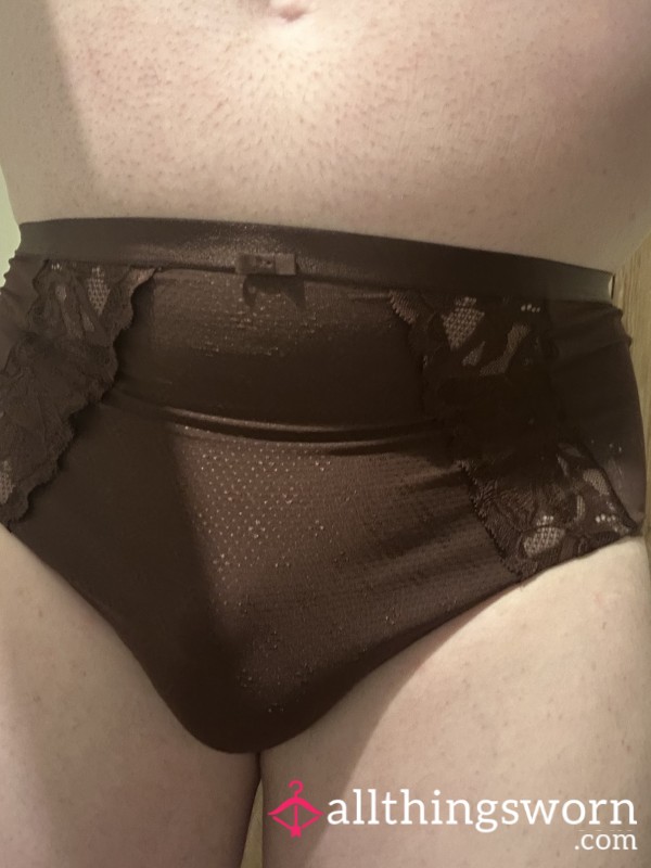 Brown Polyester Panties