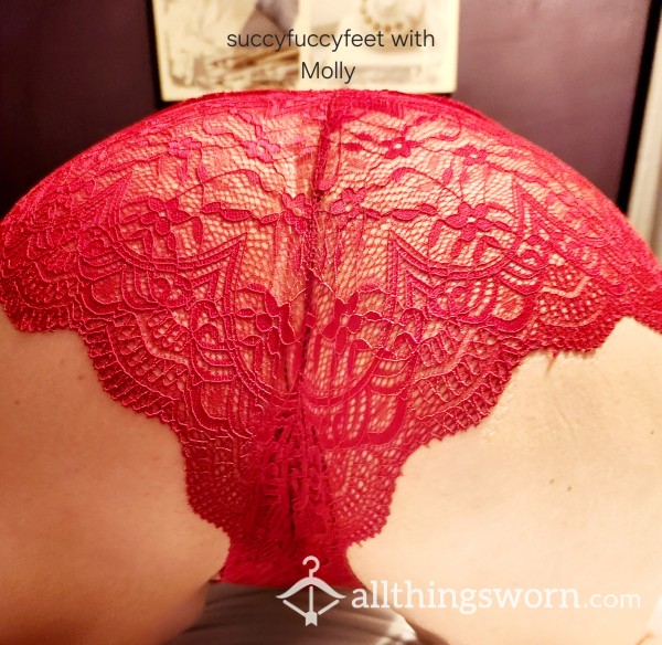 Burgundy Lace Boyshorts - Ready For Wear!