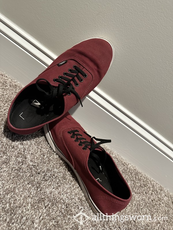 Burgundy Vans