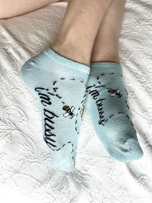 Busy Bee Blue Socks 🐝💙