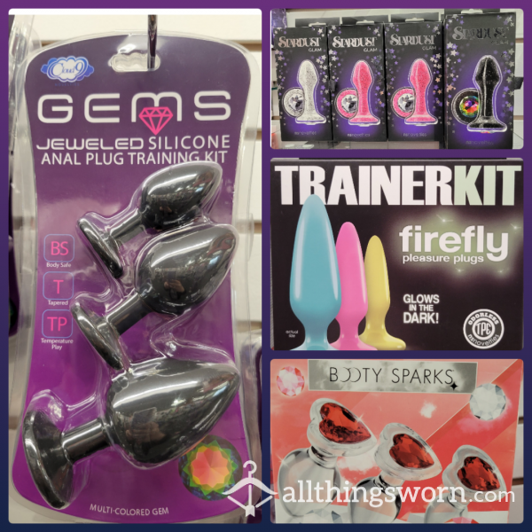 Bu*tplugs! A**l Toys, Gla**, Glow In The Dark, Jewels!