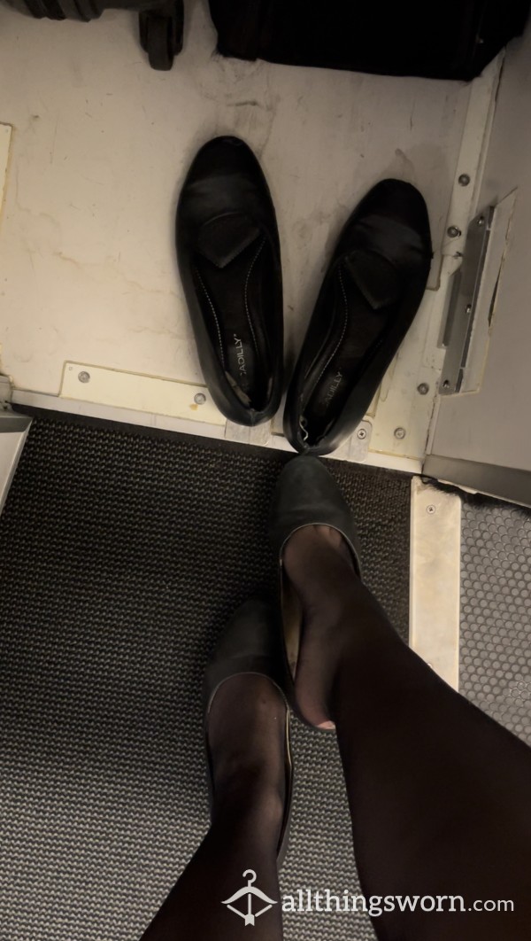 Cabin Crew Swapping Into Uniform Heels