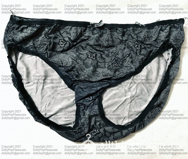 Cacique Black & Grey Flor*l - Satin Feel, Polyester - 5 Years Worn - Travel Nurse Panties