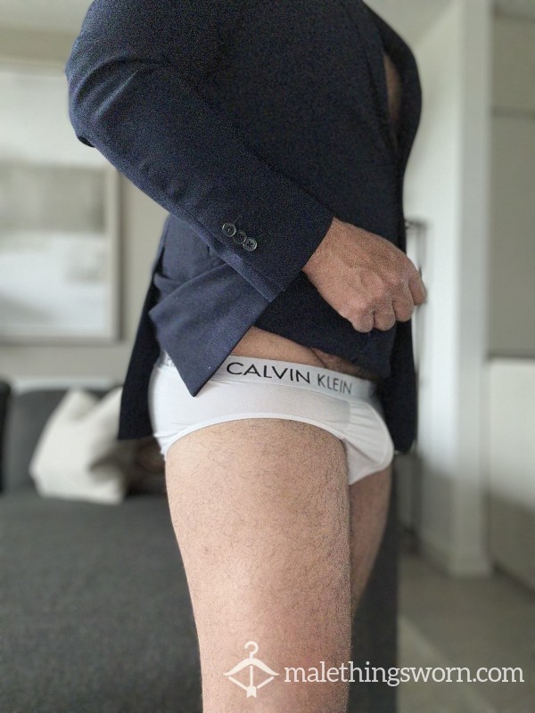 Calvin Klein Briefs - White & Silky Smooth