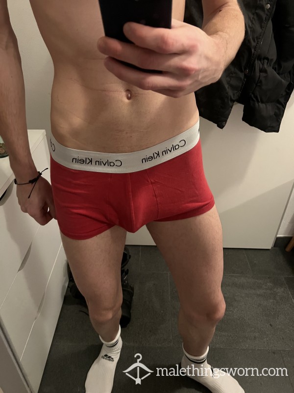 Calvin Klein Red Boxe Briefs