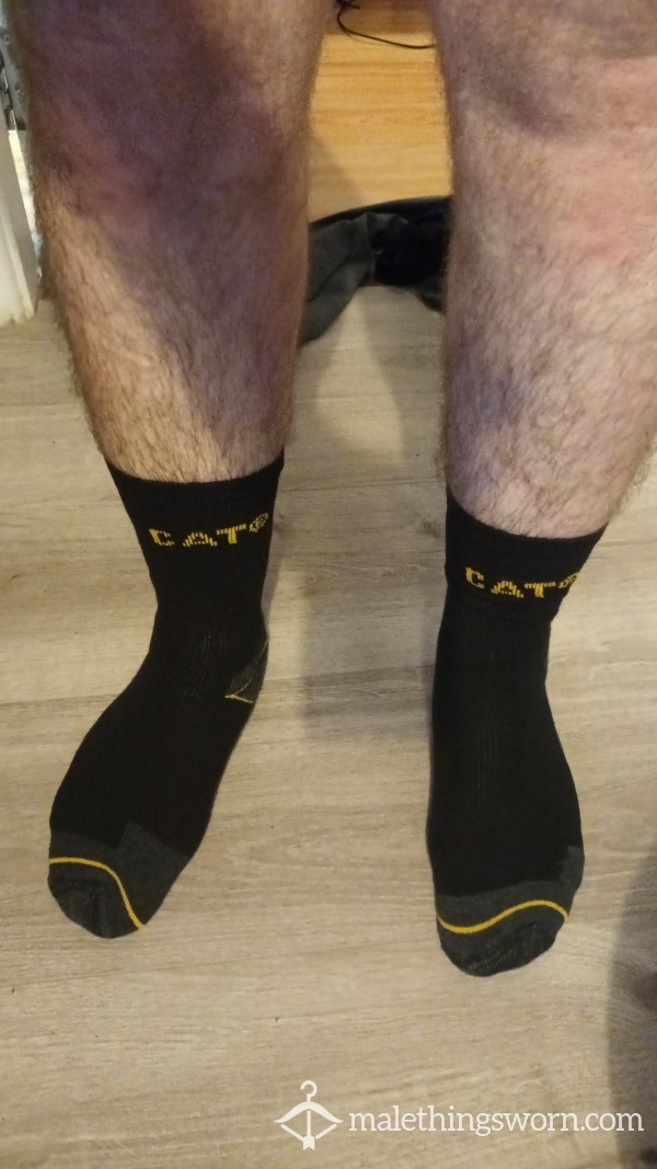 Caterpillar Work Socks Worn By A Sweaty Irish Tradie And Gym Junkie ;)  International Postage Included