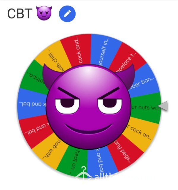 ⛓️ CBT Spin Wheel- Extreme Tasks 😈😈😈