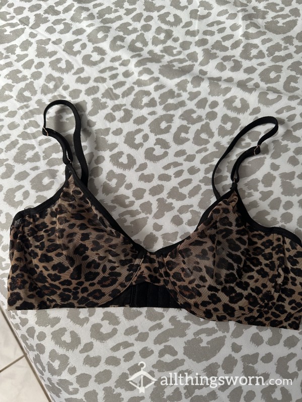 Cheetah Mesh Bra