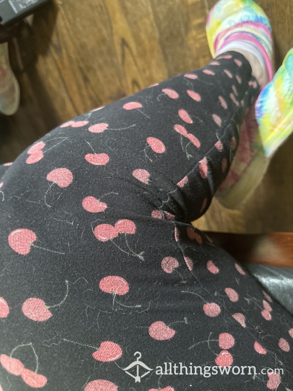 Well Worn Cherry Leggings 🍒