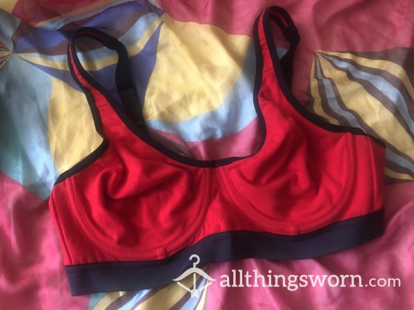 Cherry Red Sports Bra