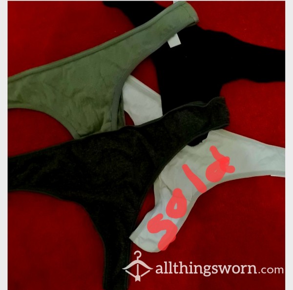 Choose A Old Worn Thong. All Cotton A** Riders. 24hr Wear With Proof Pics😘