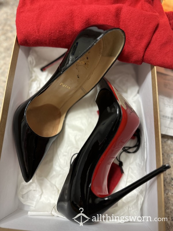 Christian Louboutin Black So Kate Red Bottoms