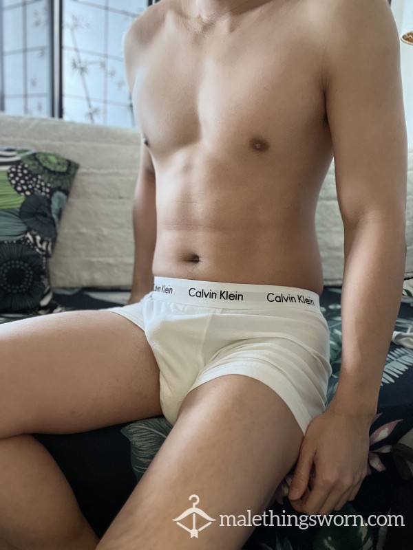 CK White Cla**ic Trunk Underwear