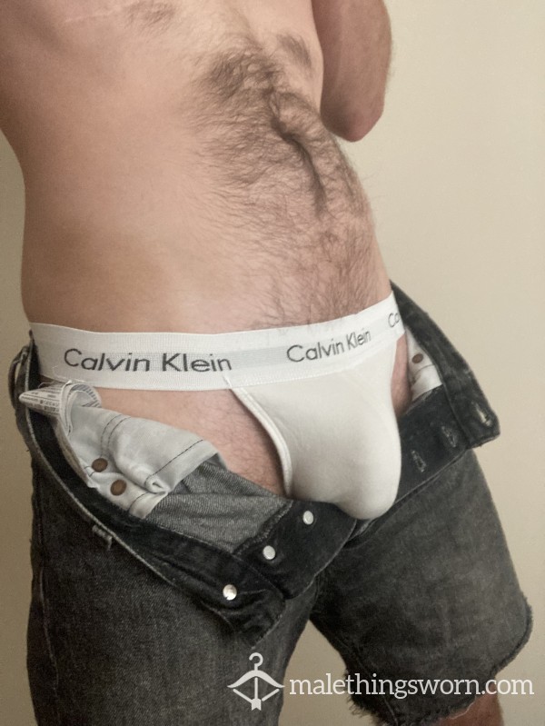 CK White Jockstrap