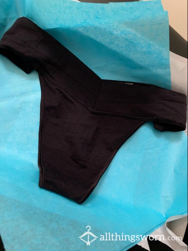 Cla**ic Soft Black Thong