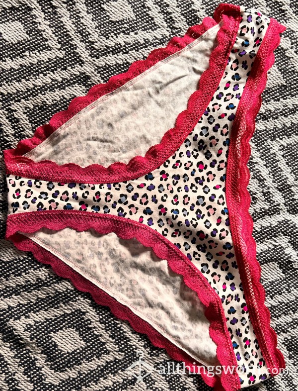 Colourful Leopard Print Panties