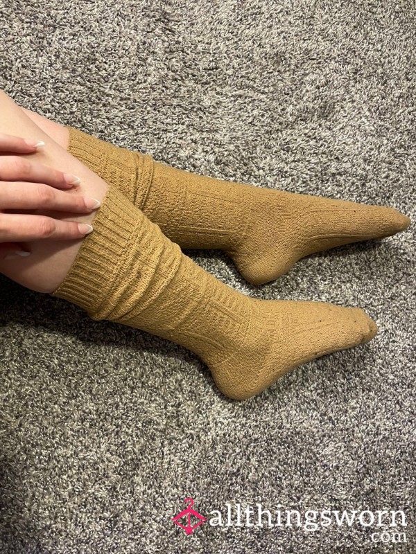 Comfy Tan Socks