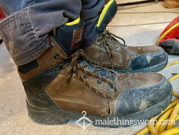 Construction Dad’s Spent Workboots 10.5