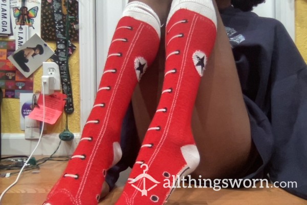 Converse Thigh High Cotton Socks