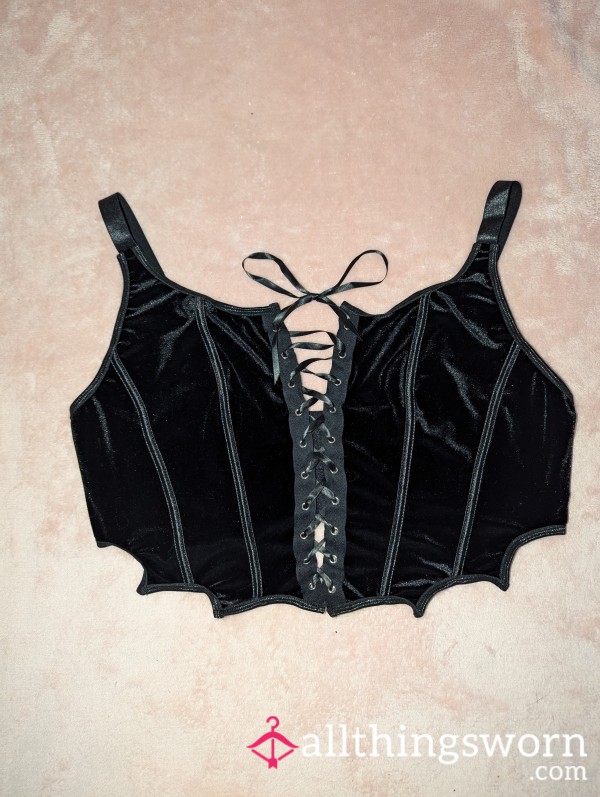 Corset Front Batwing Top