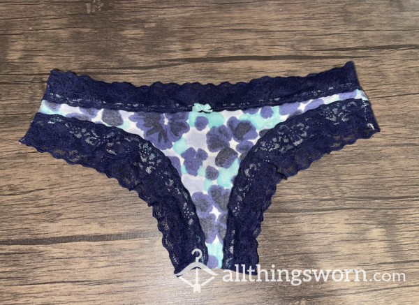 Cotton Cheeky Panties Navy