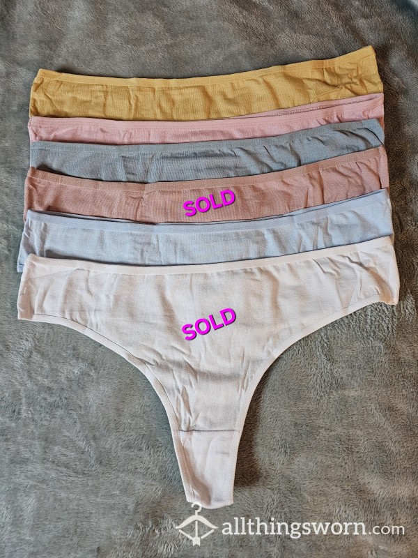 Cotton Thongs- Choose You Color