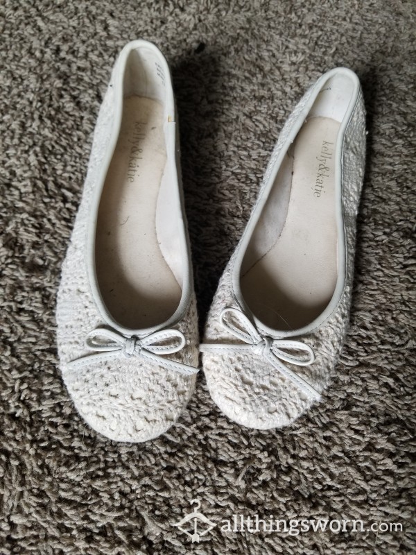 Cream Ballet Flats